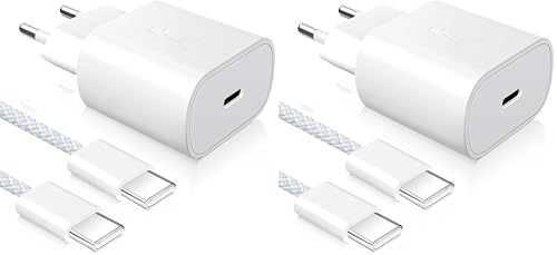 Chargeur USB C 25W PD3.0 adaptateur secteur rapide avec câble type C pour Galaxy