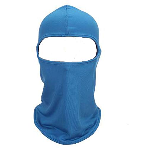 JUNSHUO Pasamontañas Balaclava Máscara Bufanda Prueba de Viento Elásticos en Tejido para Ciclismo Esqui Moto Mujere y Hombre (Una Talla) (azul) Cover