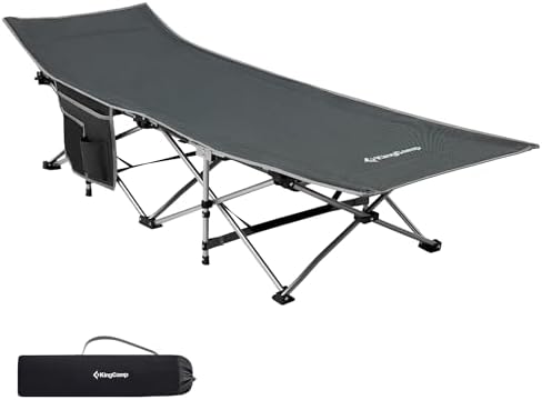 King Camp Willow Ultra Katlanır Kampet Portatif Kamp Yatağı Grey — Amazon ürün görseli