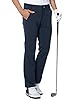 aoli ray Mens Golf Waterproof Trousers Slim Fit Stretch Lightweight Tapered Pants Navy Blue Large