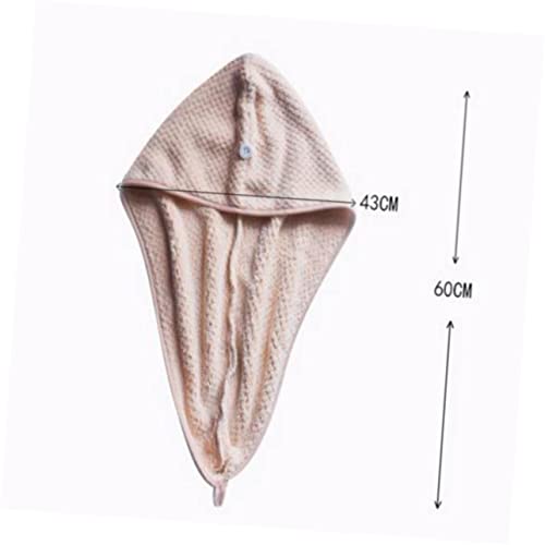 Balacoo 3 Pçs Touca De Banho Touca De Secagem De Cabelo Toalha De Cabelo De Microfibra Toalha De Mic