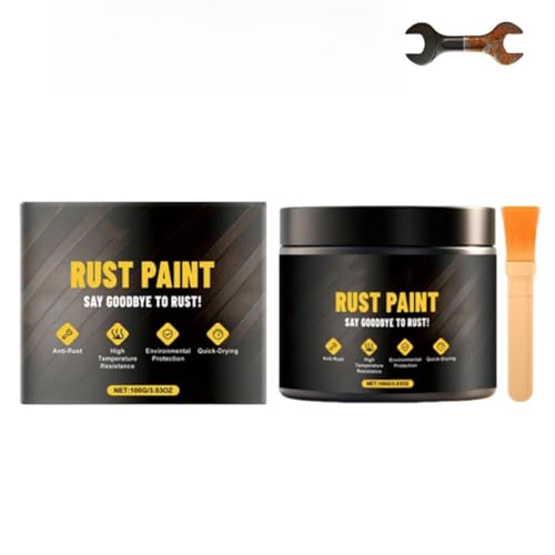 Water-Based Metallic Paint Rust Converter, 2-in-1 Rust Converter & Metal Primer, Metal primer, for Automotive, Marine, Fence, Tools (1PCS)