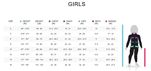 Roxy Girls 4/3 Prologue Tny Back Zip Gbs Wetsuit - Black/Coral Flame/Bright White | 4G #TOP5