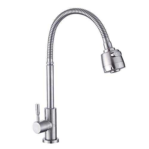 Robinet mitigeur d'évier pivotant avec douchette pour simplifier la vaisselle difficile