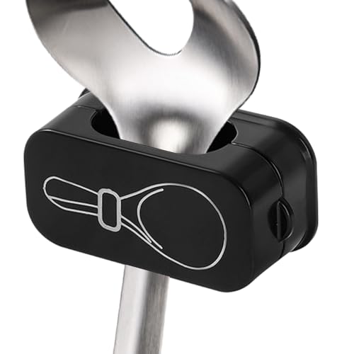 しゃもじホルダースタンド | スプーン ディスプレイスタンド - 炊飯器用ライススプーン収納ラック、マグネット開閉式スプーン収納ラック、炊飯器用ライススコップ収納ラック、キッチンポット用ライススプーン収納ラック壁掛けスパチュラ収納オーガナイザー キッチンガ