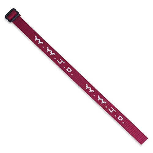 WWJD Bracelets - 22 Individual Colors to Choose from - Mix and Match (Maroon)