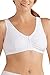 Amoena Women's Frances Front-Closure Leisure Bra,White,Small A/B (32/34)