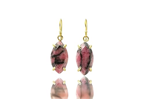 Boucles d'oreilles rhodonite à offrir pour un anniversaire ou une occasion