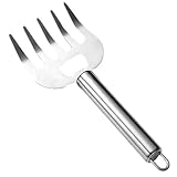 Garras de fibra de carne, ergonómicas de acero inoxidable | garras de cocina para ahumar | para restaurante, pollo, carne de res, barbacoa, cocina, papá, marido, padre, jefe