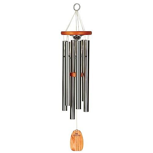 Woodstock Chimes Signature Collection Woodstock Memorial Chime 24 Amazing Grace Wind Chime Inspirational and Memorial Wind Chimes for Outdoor Patio Home or Garden Dcor Sympathy Bereavement (AGMU)