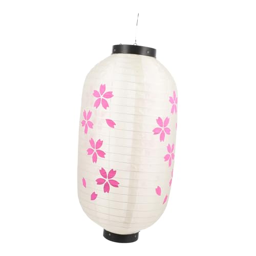 Happyyami 日式和風シルク桜花ランタン 屋外防水吊り下げ装飾 店舗用和食レストラン向け