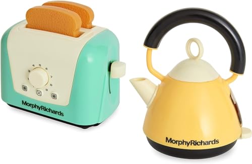 Casdon Morphy Richards Toaster & Kettle | Interactive Toy Toaster & Kettle for Children Aged 3+ | Looks Just Like The Real Thing for Endless Fun!