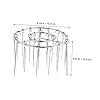 Abaodam Stainless Steel Cooking Rack Round Air Fryer Rack Skewer Stand Versatile for Oven BBQ for Home Cooking #1