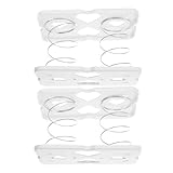 SHOWERORO Soporte de Resorte para Caja de Pañuelos Facial, Material Abs Color Claro, Tamaño Compacto, 2 Piezas, Adecuado para Hogar, Oficina y Baño, Accesorio Práctico para Dispensador