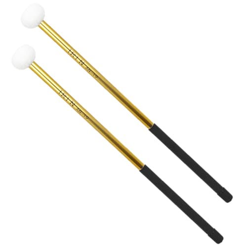 Maillets grosse caisse en feutre et alliage d'aluminium | Pack de 2 baguettes de percussion