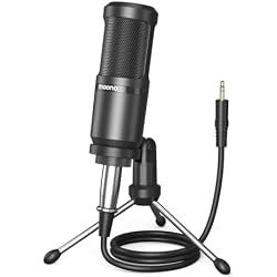 MAONO Condenser Microphone, Cardioid Studio Condenser Recording Mic with 3.5mm XLR for podcasting, Streaming, Singing, Vocal, Home-Studio