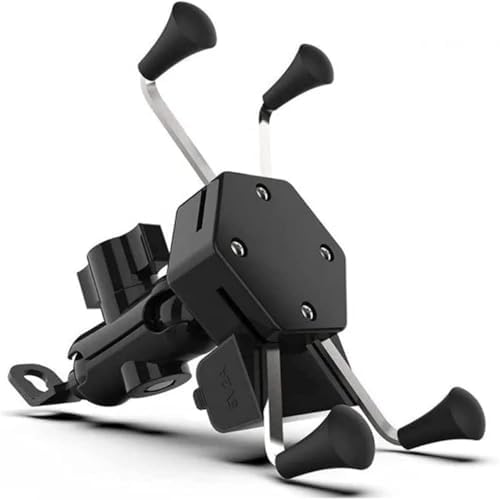 Suporte de Celular para Moto com Carregador USB 2.4, Fixação por ...