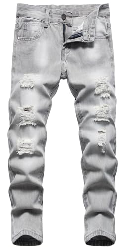 Jeans stretch garçons Happy Cherry respirant et souple coupe slim fit pour l'école