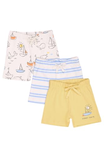 Image of Pantaloons Baby Kids 100% Cotton Printed Shorts | Regular Fit | Mid Rise Waist | Above Knee Length