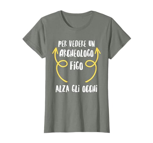Archeologo Maglia Con Testo Divertente Uomo Maglietta