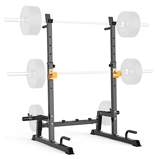 SincMill Squat Rack Machine,Barbell Rack,Folding Weight and Bench Press Rack Stand,Adjustable Height and Width.With Pull Up,Push Up Bars.Can Load 600Lbs