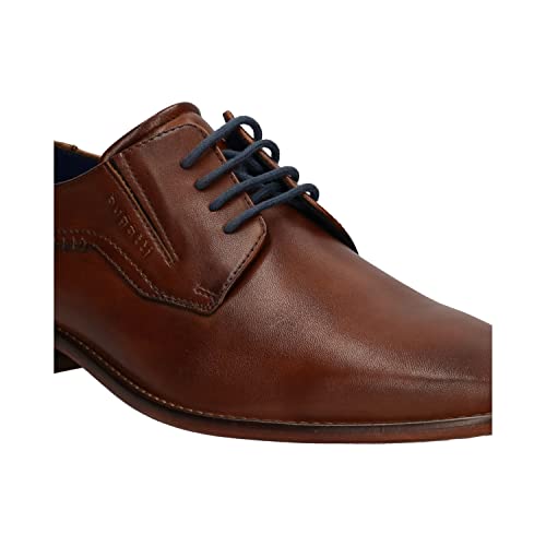 Image of bugatti Men's Business Leather Derby Shoes with Elasticated Comfort Width