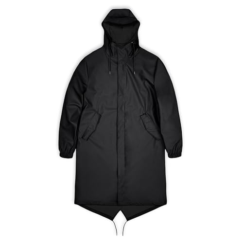 Amazon.com: RAINS Fishtail Parka – Black Waterproof Windproof