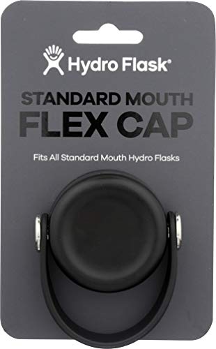 Hydro Flask lekvrije flex cap met standaard opening, zwart