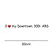myrockshirt I Love My Kymco Downtown 300i ABS 20cm Aufkleber für Motorrad Bike Roller Mofa Sticker Decal Tuningaufkleber Tuning