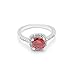 UFOORO Women Fashion Ring Jewelry Stunning Red Cubic Zirconia Engagement Ring (Red-W, 12)