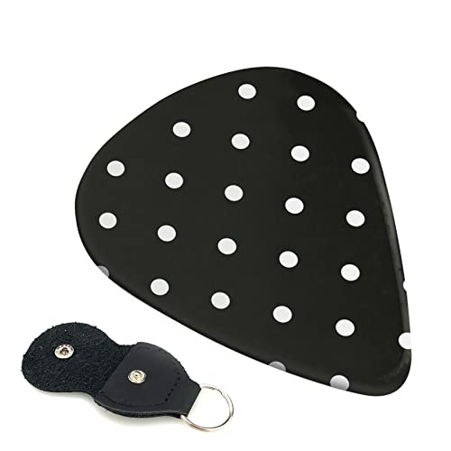 Dot Black & White Lot de 6 médiators pour guitare acoustique, guitare électrique, basse, ukulélé – fins, moyens et épais… - Les Beatles, Paul McCartney, John Lennon, RIngo Starr, George Harrison Dot Black & White Lot de 6 médiators pour guitare acoustique, guitare électrique, basse, ukulélé – fins, moyens et épais…