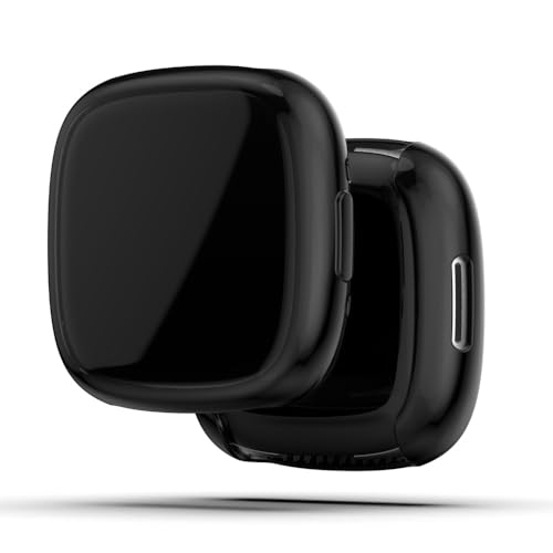 Coque Fitbit Versa 4 et Sense 2 lot de 4 protections écran TPU