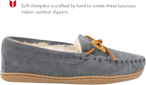 Image of Minnetonka Women's Sheepskin Hardsole Slipper