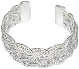 Handmade Design Silver Plated Cuff Bracelet Fashion Jewellery