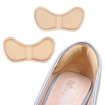 Brienstripe Heel Cushion Pads, Adhesive Patch Insole Cushion Pads Anti-wear Heel Liner Pain Relief (Heel Liner Skin-1 Pair)