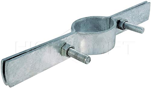Highcraft Dmst-H04 Riser Clamp Vertical Pipe Hanger For Copper, Iron, Cpvc, Pex 4 In. Galvanized Steel, 4, 4 #TOP1