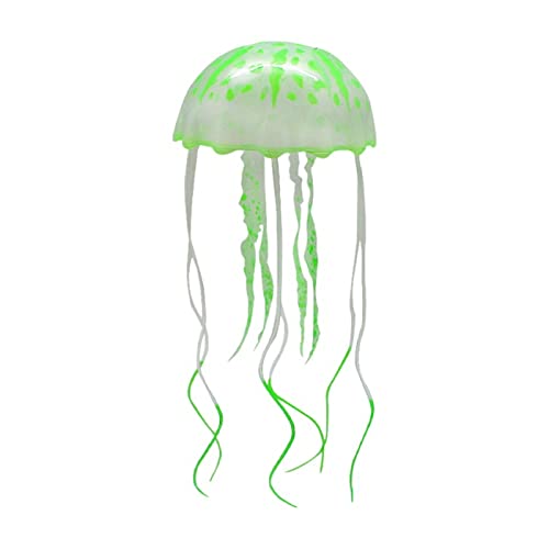 Fluorescence Jellyfish Aquarium Decorations for Large Small Fishtank Glowing Jellyfish Toy for Fish Tanks