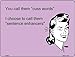 SMART BLONDE You Call Them Cuss Words Novelty Mini Metal Parking Sign PM-960
