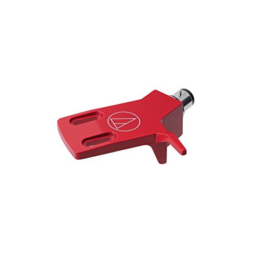 Audio-Technica - Cabezal universal AT-HS3 con elevación para dedo. 1,3 cm, cuerpo de aluminio. Tornillos de montaje incluidos (forma angular para brazos rectos), color rojo