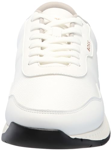 Image of BOSS Men's Leather Mix Low Top Sneaker | Casual Shoes