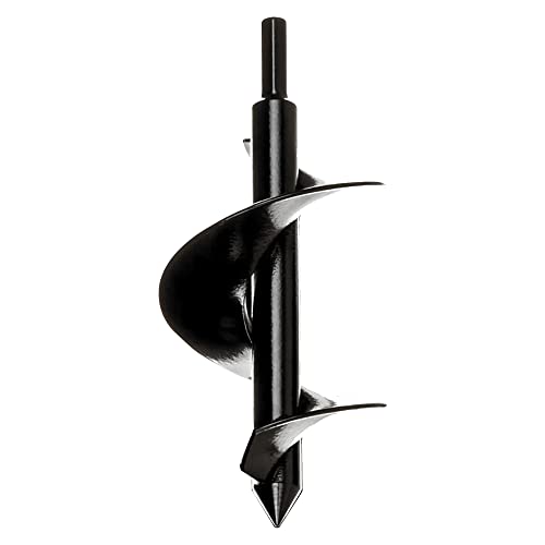 Power Planter Bulb & Bedding Black Auger Bit (3x7) with 3/8 Non-Slip Hex Drive for Bulb Planting and Gardening Equipment for Grass and The Lawn Mixing Paint Earth Auger for Home Projects