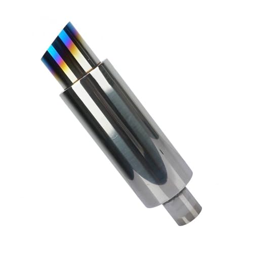 Embout échappement universel 2'' avec silencieux et effet turbo sound boost bleu