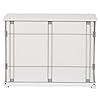 ZSQ-Dog-Cage-34-Length-Elegant-Wooden-Structure-White-Dog-Cage-Crate-Pets-Kennel-Crate-with-Movable-SalverWide-Table-Top-Decorative-Dog-House-Cage-Furniture-Style-Dog-Crates Decorative Dog House Cage