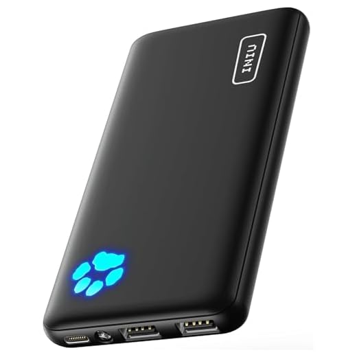 INIU Power Bank, Ultra Slim 10000mAh Powerbank Klein Aber Stark, USB C Input & Output, Externe Handyakkus Triple 3A with Flashlight, Kompatibel mit iPhone 17 16 15 14 13 12 Pro Max Samsung Huawei