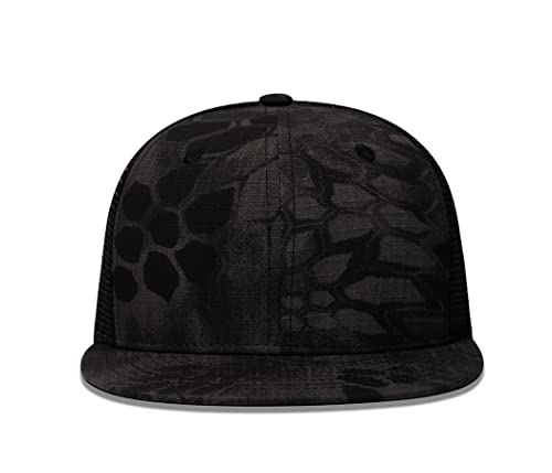 Image of Quanhaigou Snapback Hat for Men Women,Hip Hop Style Colorful Flat Bill Hats Teens Adjustable Baseball Cap