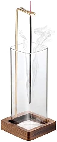 Karvodei Incense Holder for Sticks, Modern Incense Burner with Removable Glass Ash Catcher, Anti-ash Flying Incense Sticks Holder for Home Decor Yoga Meditation