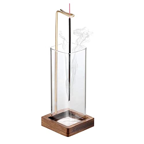 Karvodei Incense Holder For Sticks, Modern Incense Burner With Removable Glass Ash Catcher, Anti-Ash Flying Incense Sticks Holder For Home Decor Yoga Meditation #TOP1