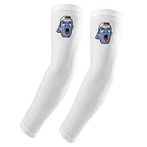 Manchons protection UV respirants motif maquillage visage Argentine