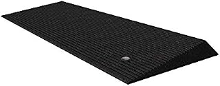 EZ-ACCESS TRANSITIONS Rubber Angled Entry Mat in Black, 1.5" Rise
