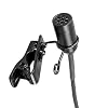 Replacement Lavalier Clip-on Microphone for Shure QLXD1 Wireless Bodypack Transmitter, Cardioid, Mini TA4F 4-Pin Connector, Black #4